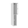 Vestiaire multicases 2 cases superposées plexi - Larg. 300 mm