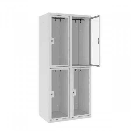 Vestiaire multicases 2 cases superposées plexi - Larg. 400 mm. Egalement disponible avec 1 prise 220 V et 2 ports USB par casier et de nombreux coloris et accessoires disponibles Vestiaire multicases 2 cases superposées plexi - Larg. 400 mm. Egalement disponible avec 1 prise 220 V et 2 ports USB par casier et de nombreux coloris et accessoires disponibles