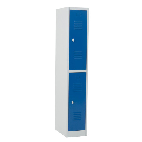 Vestiaire multicases 2 cases superposées standard - Larg. 300 mm