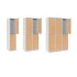 Vestiaire 2 cases superposées avec portes en bois - Larg. 400 mm monobloc de 2 à 6 casiers option 1 prise 220 V et 2 ports USB par casier Vestiaire 2 cases superposées avec portes en bois - Larg. 400 mm monobloc de 2 à 6 casiers option 1 prise 220 V et 2 ports USB par casier
