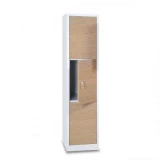 Vestiaire 3 cases superposées portes en bois - Larg. 400 mm Vestiaire 3 cases superposées portes en bois - Larg. 400 mm