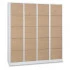 Vestiaire 5 cases superposées portes en bois montée sur charnières piano.- Larg. 300 mm 4 colonnes 20 casiers nombreux coloris et accessoires disponibles Vestiaire 5 cases superposées portes en bois montée sur charnières piano.- Larg. 300 mm 4 colonnes 20 casiers nombreux coloris et accessoires disponibles