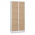 Vestiaire 5 cases superposées portes en bois MDF - Larg. 400 mm finition haut gamme 2 colonnes 10 casiers corps en tôle acier phosphatée d'épaisseur 8/10e Vestiaire 5 cases superposées portes en bois MDF - Larg. 400 mm finition haut gamme 2 colonnes 10 casiers corps en tôle acier phosphatée d'épaisseur 8/10e