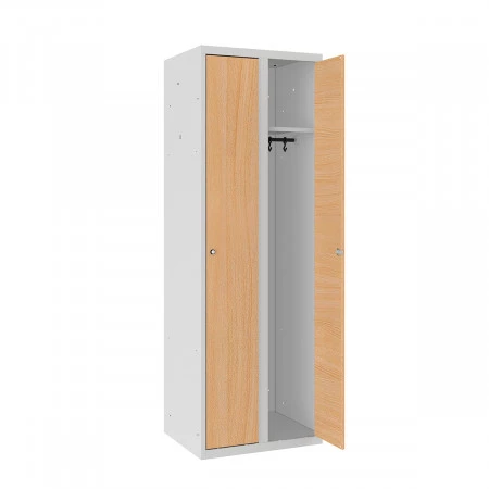 Vestiaire porte en boisclean industry 2 colonnes Vestiaire porte en boisclean industry 2 colonnes