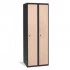 Vestiaire porte en bois en MDF avec charnières piano sur toute la hauteur Vestiaire porte en bois en MDF avec charnières piano sur toute la hauteur